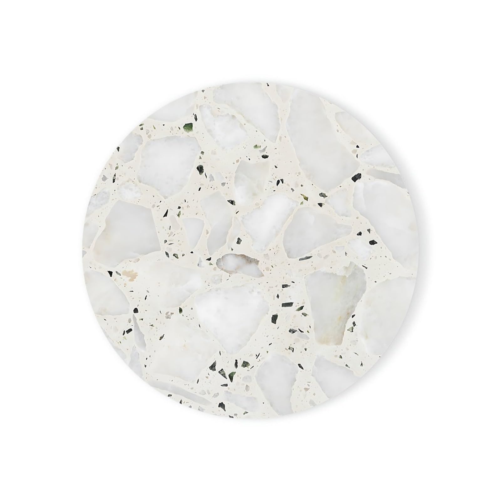 2pcs Marble Absorbent Coasters Ceramic For Wooden Table Suitable For Kinds Of Cups Home for kitchen(Color1)