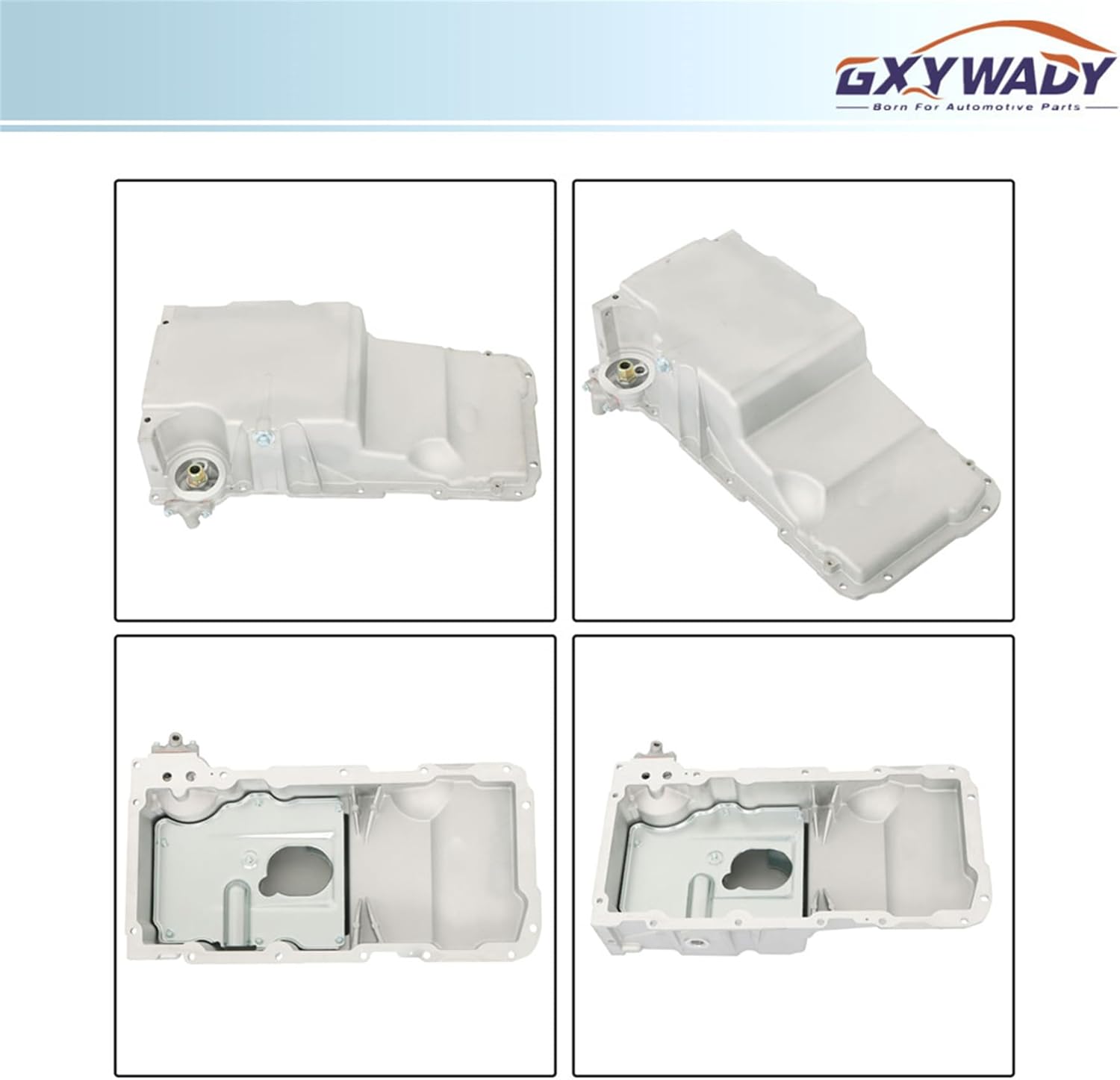 GXYWADY Oil Pan with Dipstick and Tube Replacement for LS1 Camaro Firebird 1998-2018 Replacement for 12628771, 12558762, 12598151