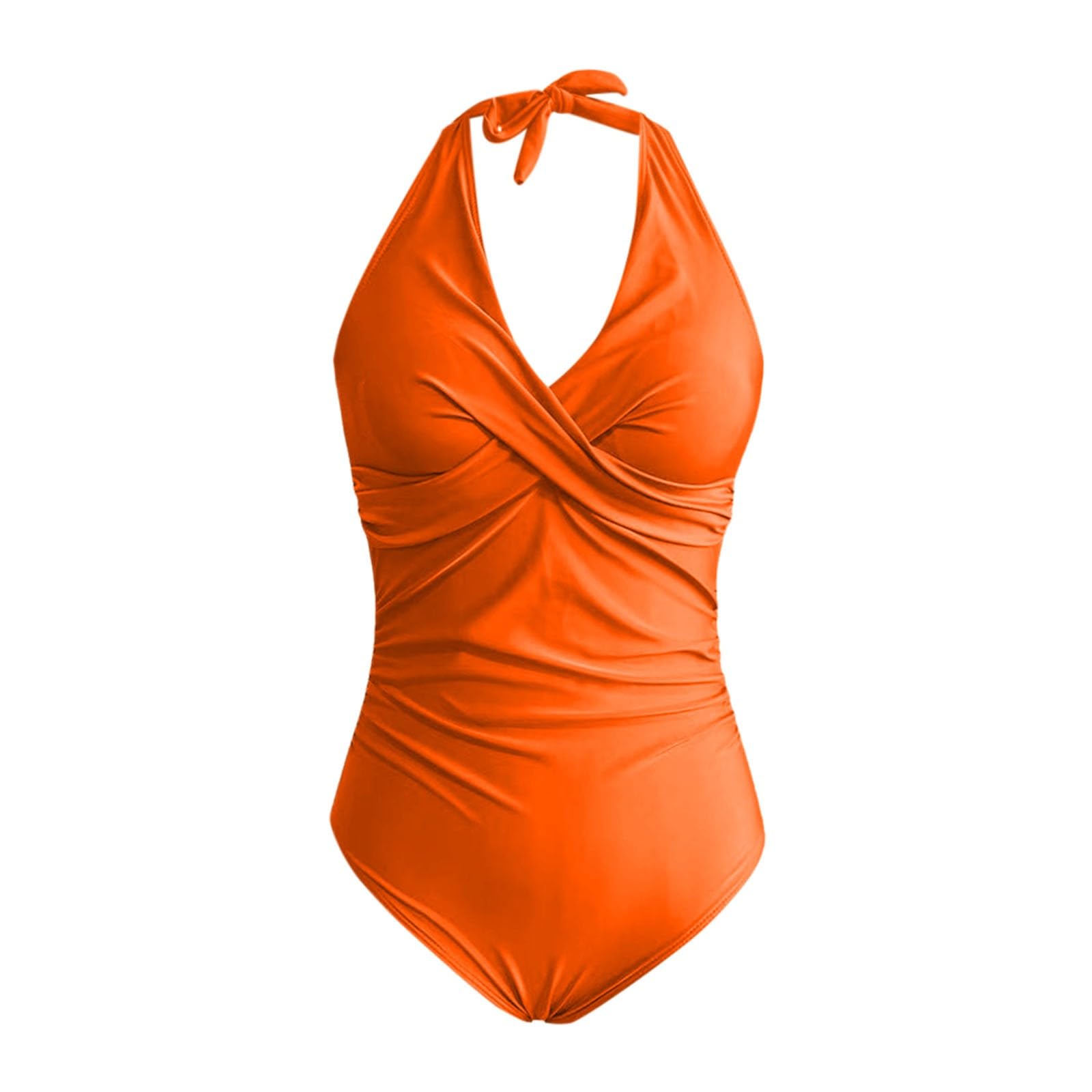 Generico Costume Intero Donna Curvy Mare Contenitivo - Costumi Donna Interi Modellante Pancia Contenitivi Scollo A V Vita Alta Elegante con Ferretto Push Up Modellanti Coppe Costumi da Bagno
