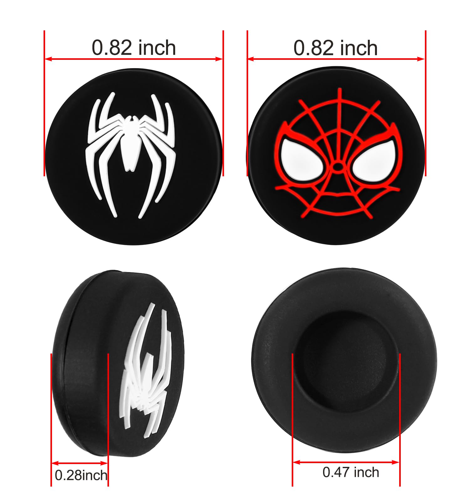 Anti-Slip Thumb Grips Caps for PS5 Portal Controller Silicone Thumbstick Cover Replacements Accessories — view 8