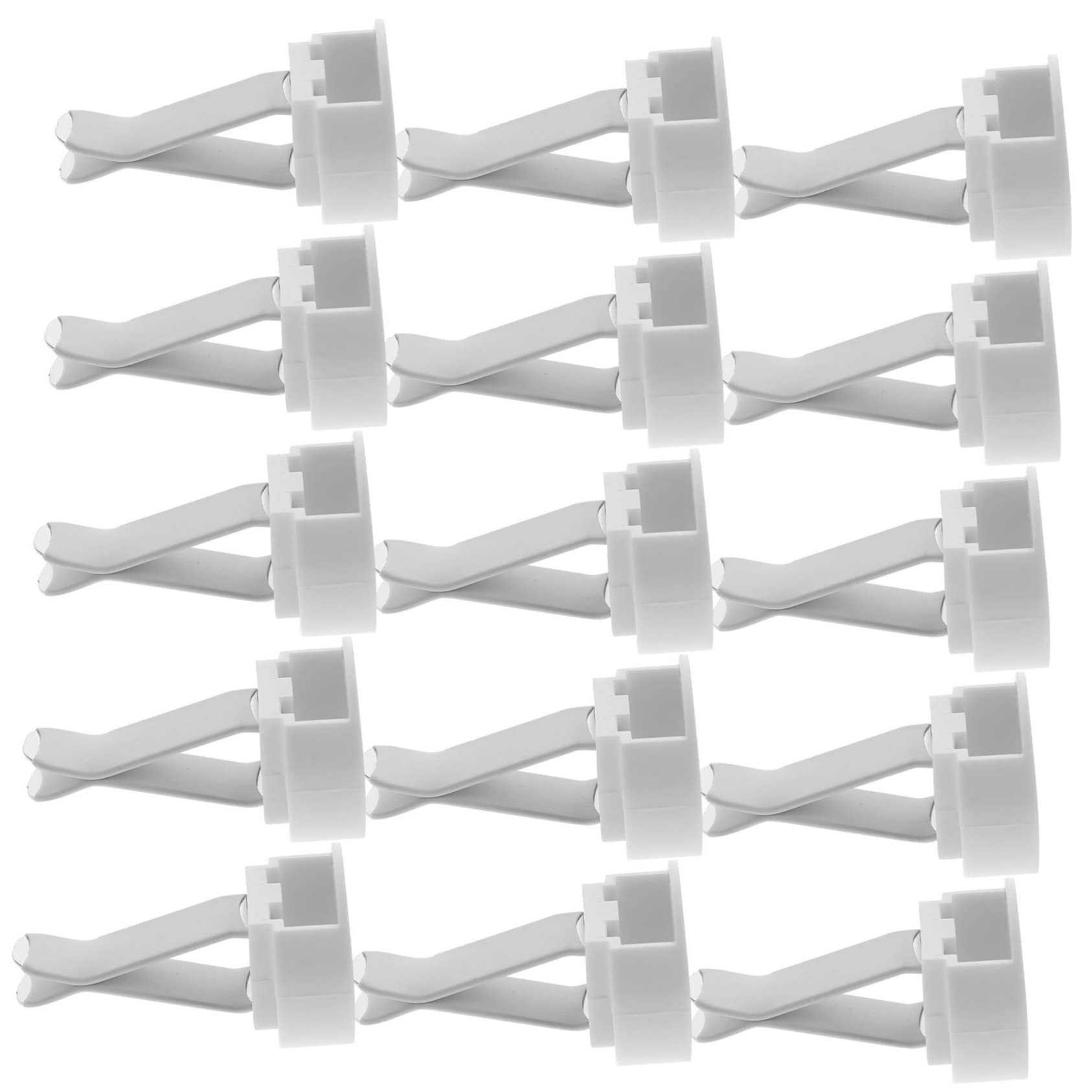 Clip per Bocchette Aria Auto 100 Pezzi in Metallo e Plastica | Bianco, per Bocchetta Auto, Kit DIY Decorazione, Struttura Robusta Anti-rottura