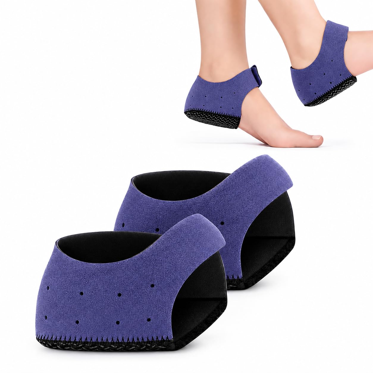 Sumiko Gel Heel Cups Silicon Heel Pad for Pain Relief Blue Cushioned Insole Unisex for adults (S Szie) Blue-picture-12