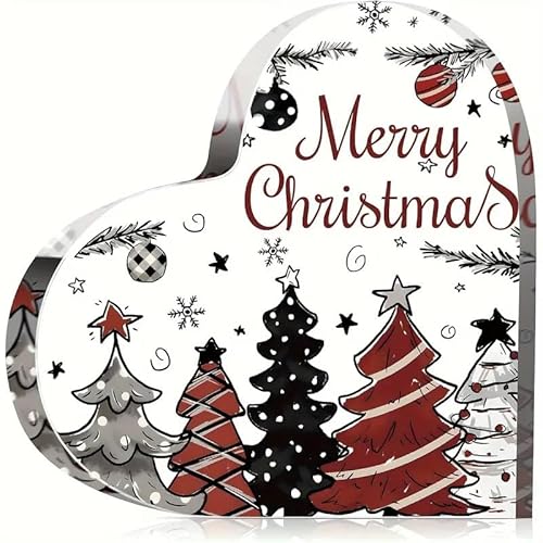 Christmas Decoration Heart Gift for Men and Women, Holiday Indoor