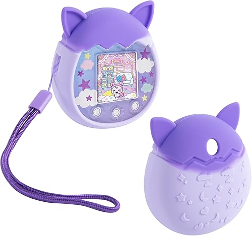 Funda de silicona para máquina virtual Tamagotchi Pix funda protectora de gel suave para piel para Tomagatchie Giga Pet Mini juguete con correa de