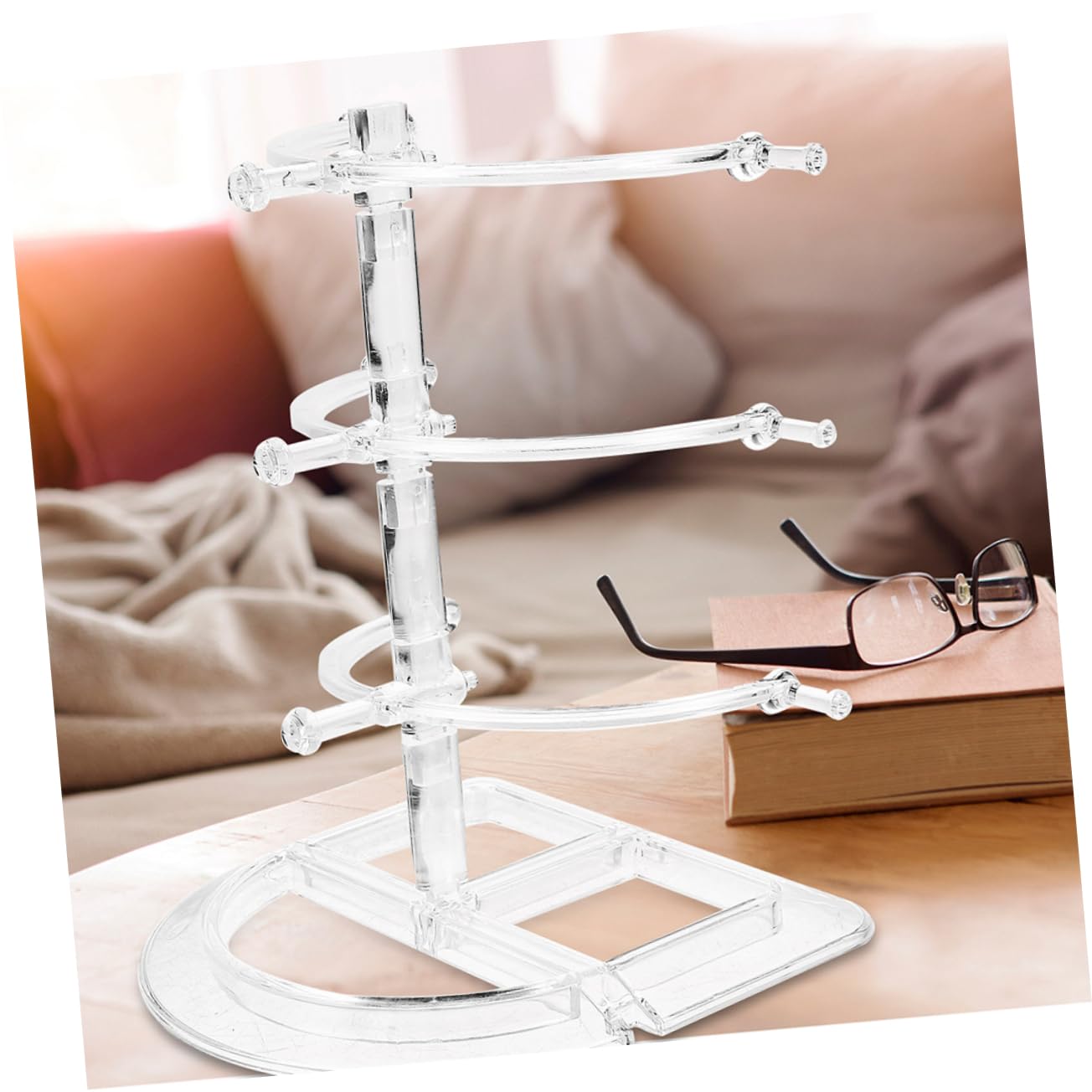 Amosfun 4 Pz Espositore Per Occhiali Alzata Trasparente Per Occhiali Espositore in Porta Occhiali Da Scrivania Rastrelliera Porta Occhiali Alzata Per Occhiali Porta Bicchieri P.s