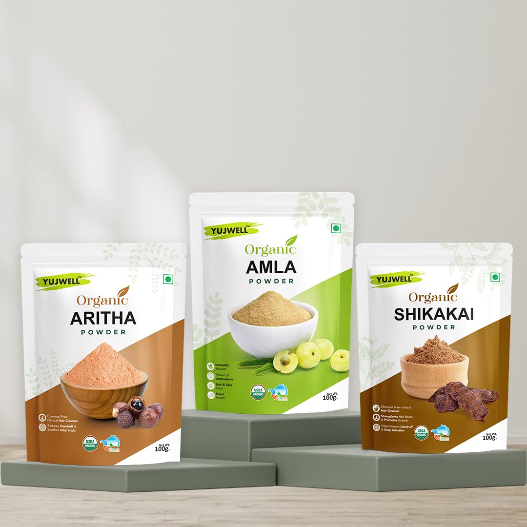 Amla, Aritha & Shikakai 100g Hair Care Combo Pack – Natural Herbal Powder for Strong, Healthy, Shiny Hair-picture-53
