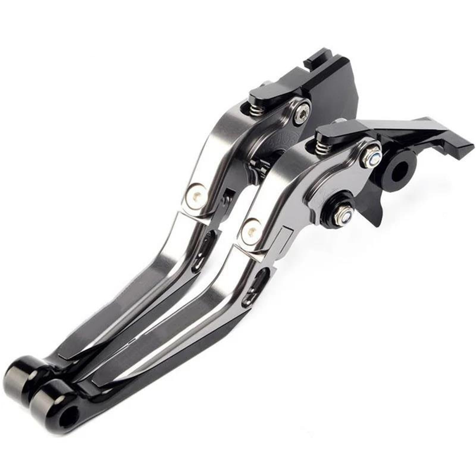 GIMEGIOYLY for FZ6 for Fazer 600 S N NA NS for FZ6N for FZ6S for FZ600 Handles Folding Extendable Adjustable Brake Clutch Levers Clutch Brake Lever Handle(Titanium)