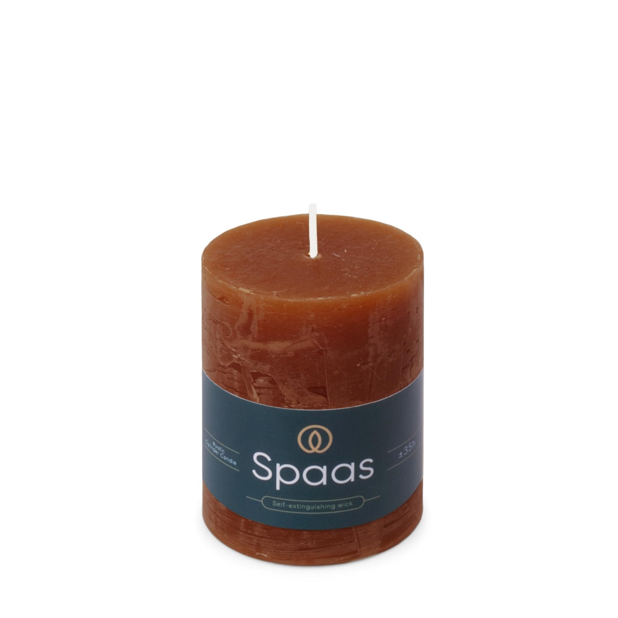 Spaas Rustic Pillar Candle 70/95 mm 35h, Bordeaux