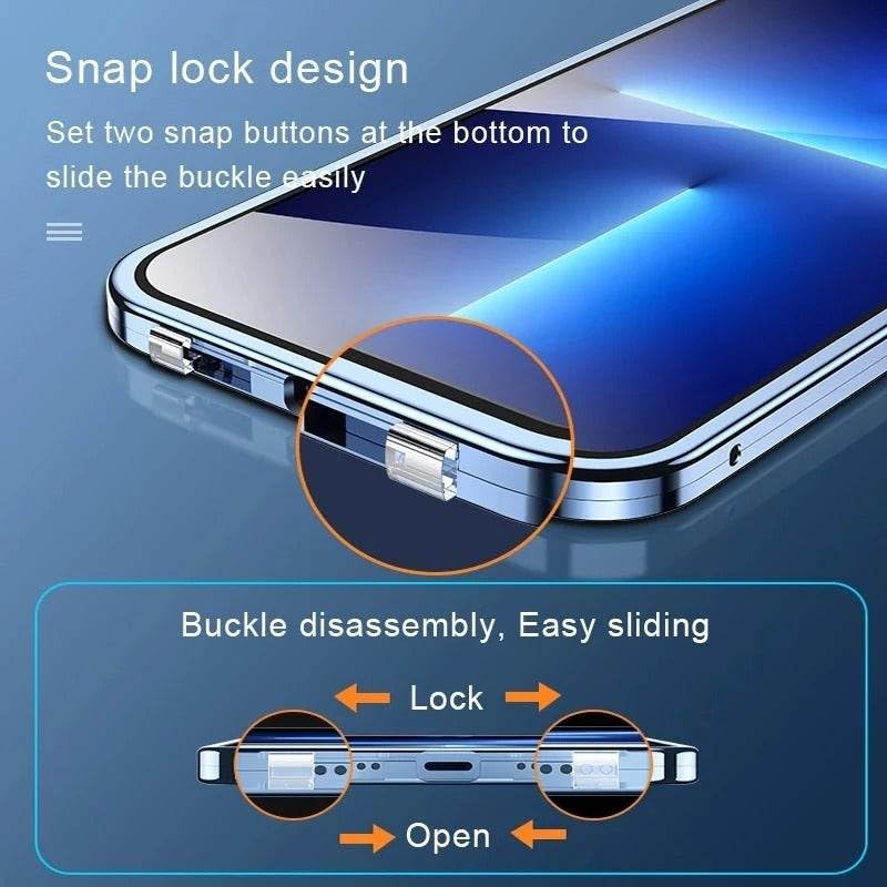 Image of MILLION CASES Back Cover Case for iPhone 15 Pro Shockproof Protective Aqua Cage Twin Glass TPU Case for Men & Boys(Silver)