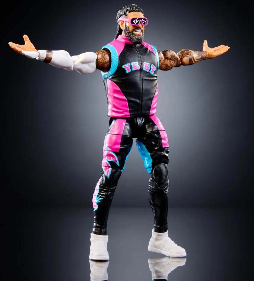 WWE Jey Uso Yeet Mattel Elite Collection Saturday Nights Main Event Series 1 - Figura de acción de lucha libre