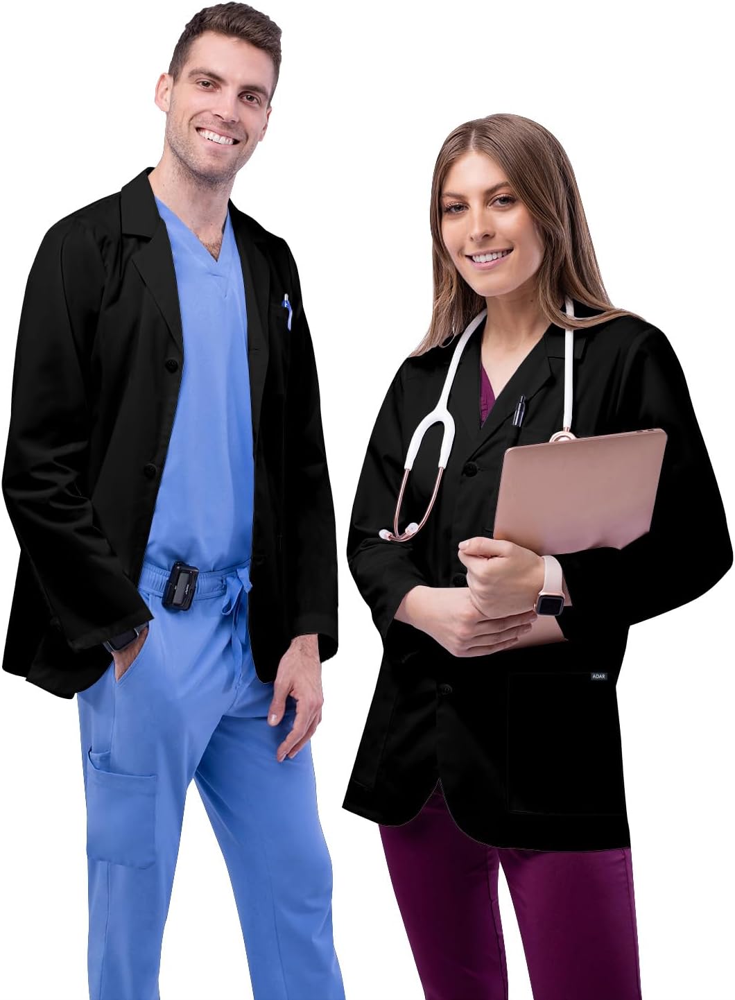 Adar Universal Unisex Lab Coats - Classic 31" Consultation Lab Coat