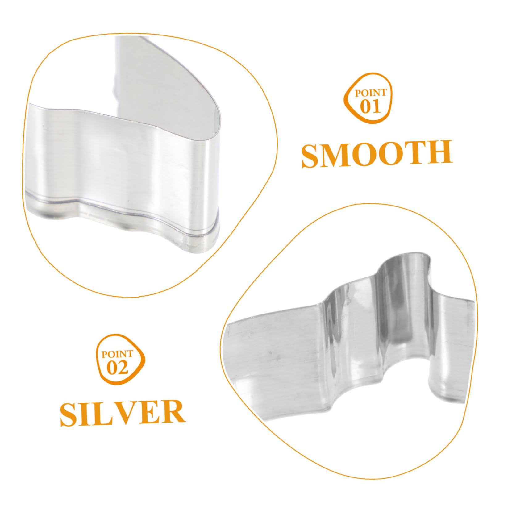 48 Stk Backform Kuchenform Ausstecher Im Halloween-stil Halloween-backzubehör -keksform Kürbis Ausstecher Mousse-ring Praktischer Keksausstecher Kekse Edelstahl 430 Silver PRETYZOOM