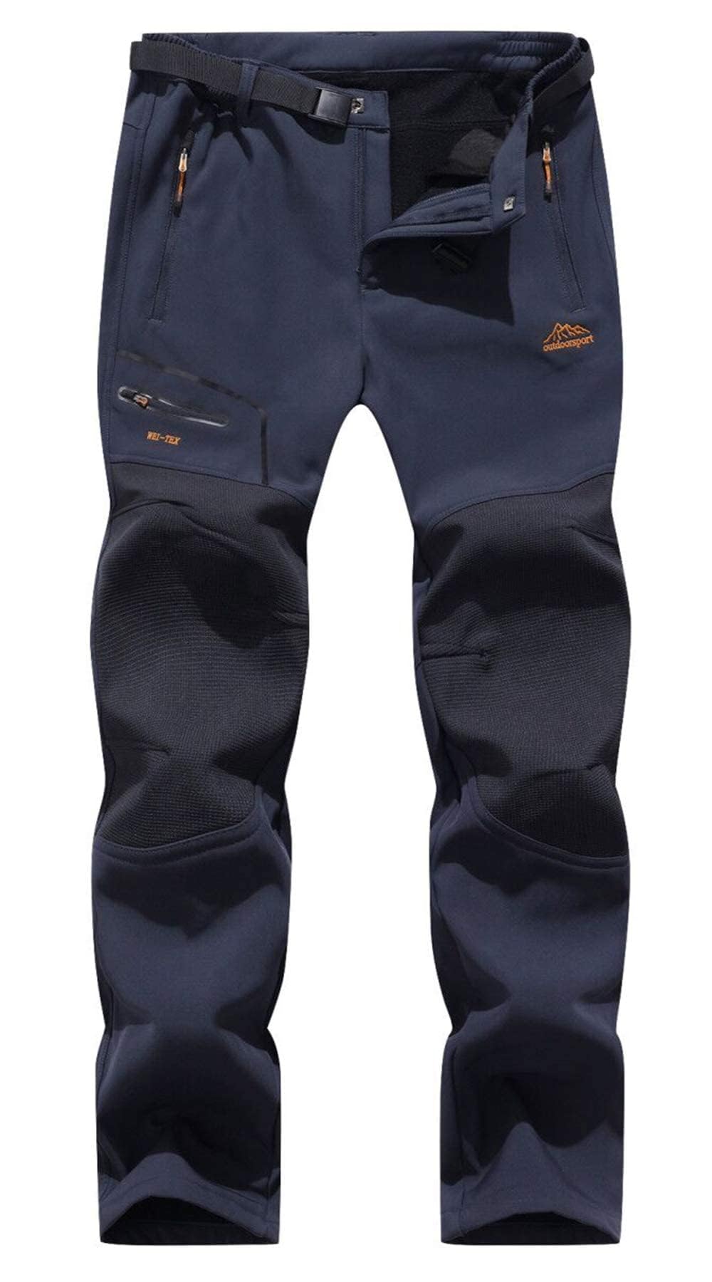 BenBoy Pantaloni Trekking Uomo Invernali Impermeabile Pantaloni da Sci Neve Arrampicata Escursionismo Caldo Pantaloni Softshell Outdoor