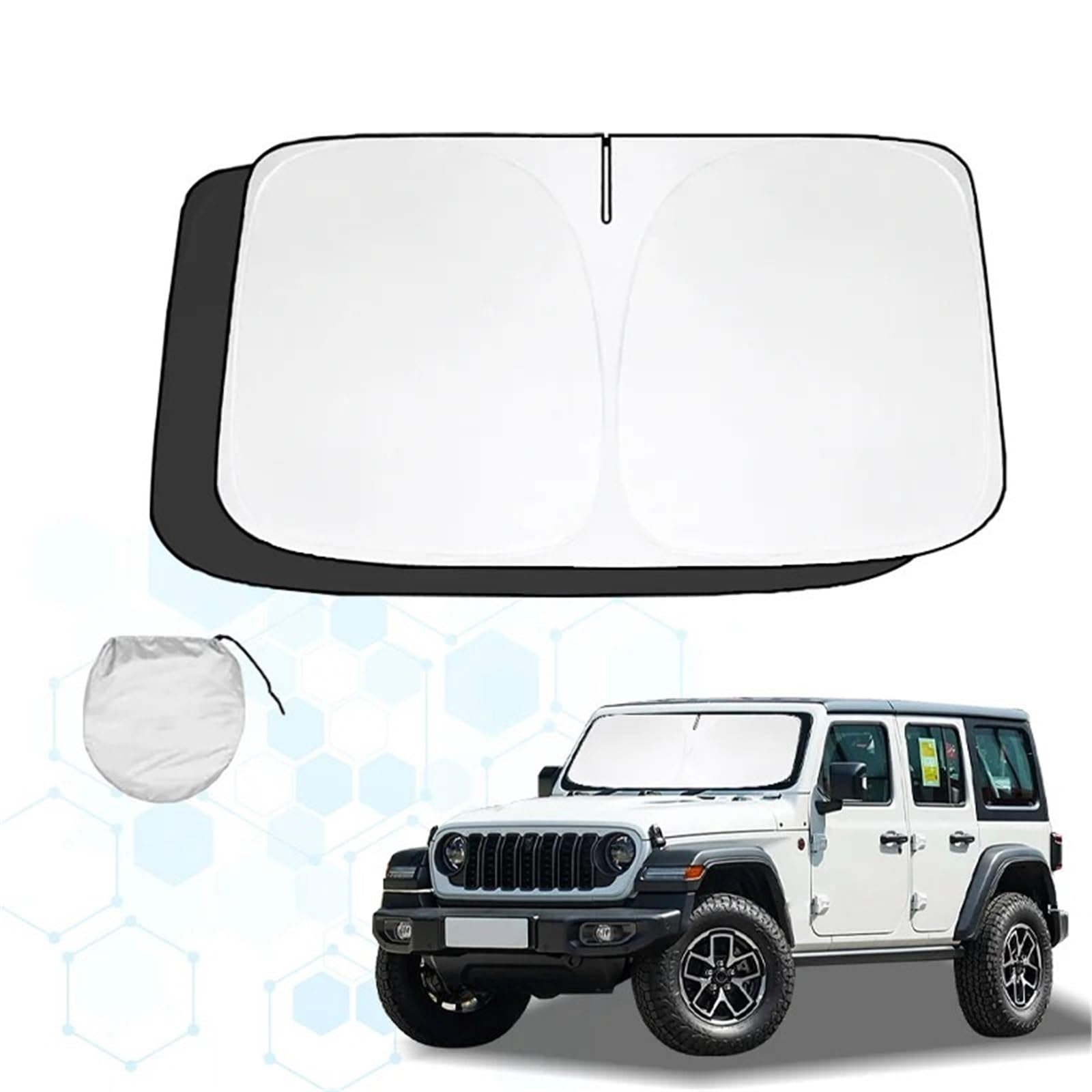 Compatibile Con Jeep Wrangler JL Wrangler JK Parabrezza Parasole Protezione Solare Protezione Visiera Pieghevole
