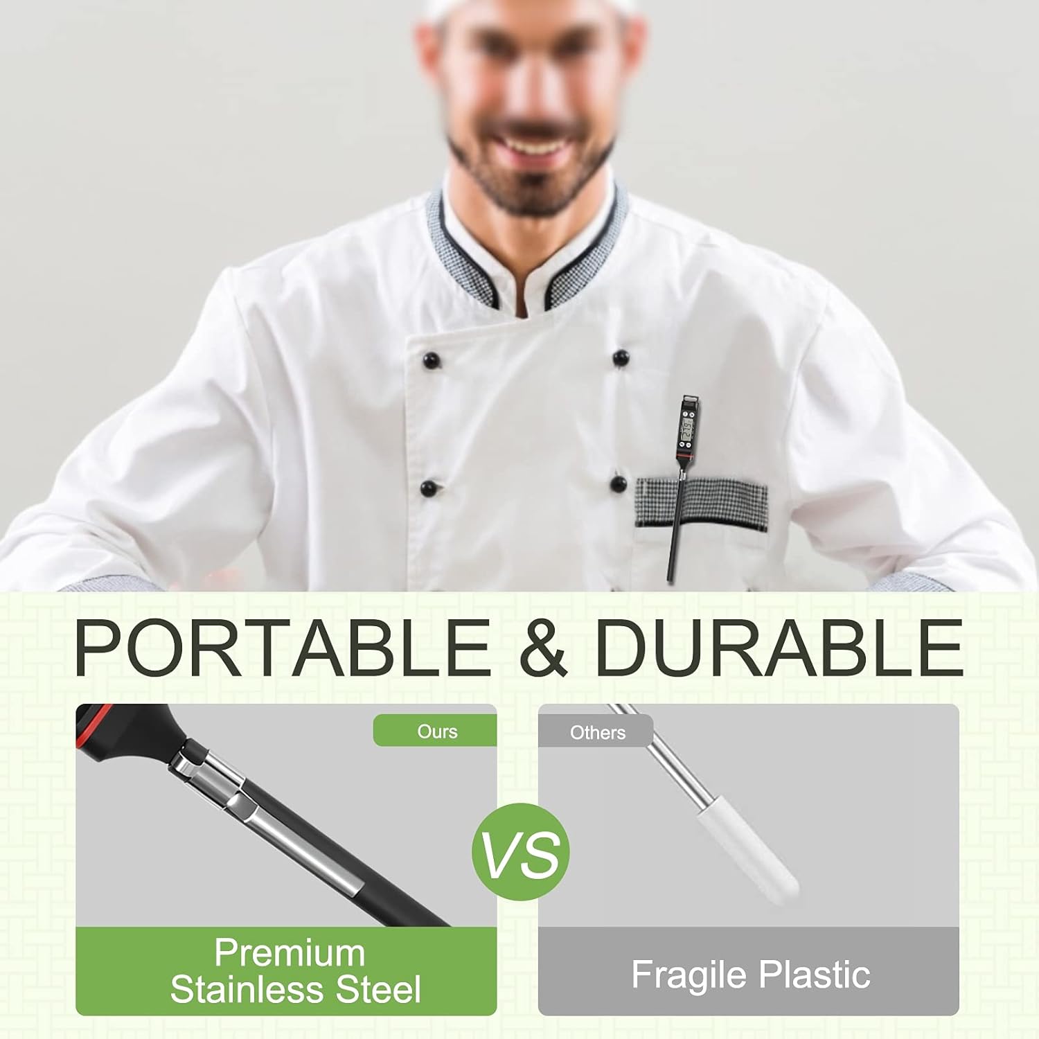 review Instant-Read Thermometer,Digital Cooking Thermometer,Meat Thermometer