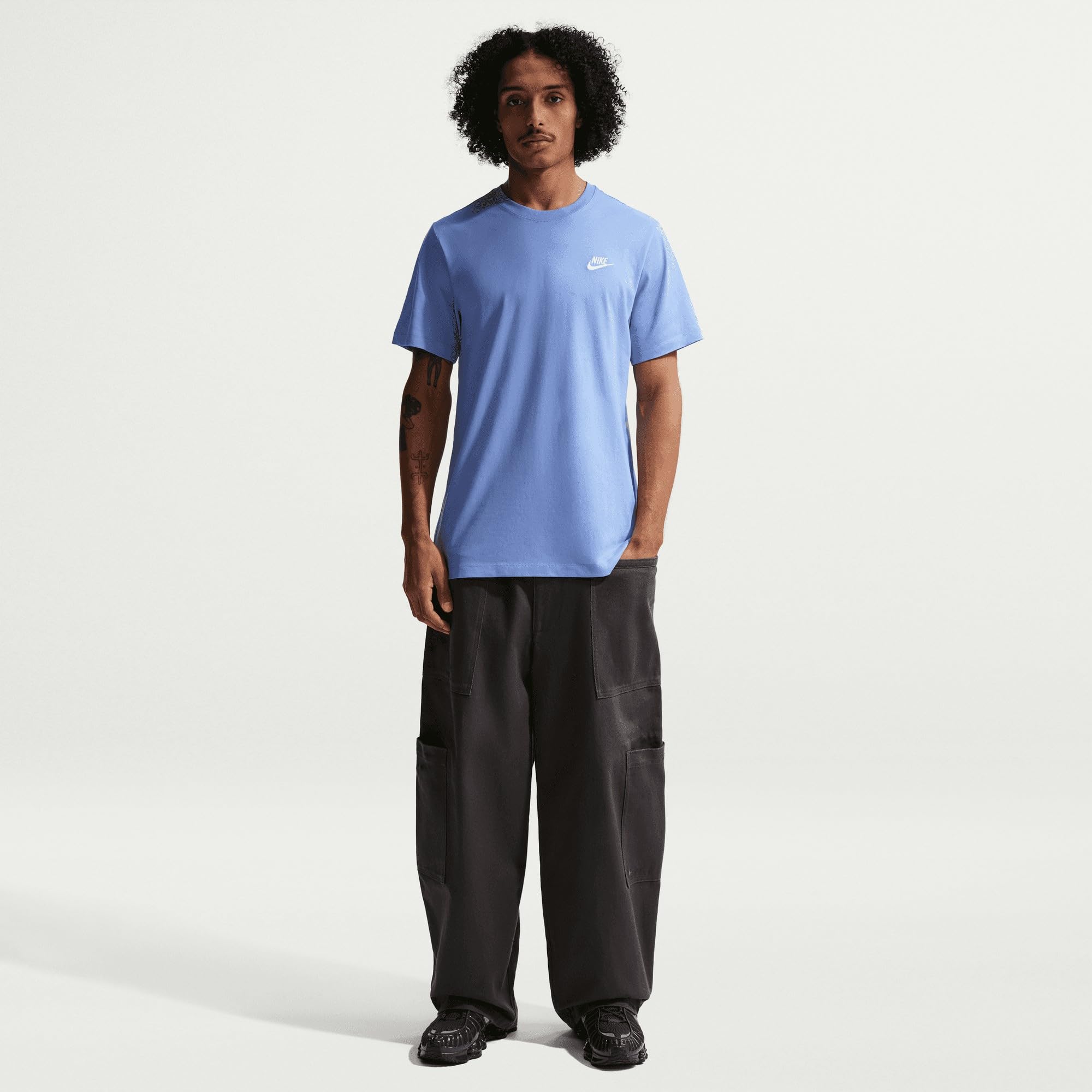 NIKE Sportswear Club Herren-T-Shirt, Royal Pulse, AR4997-494, M – Ansicht 2