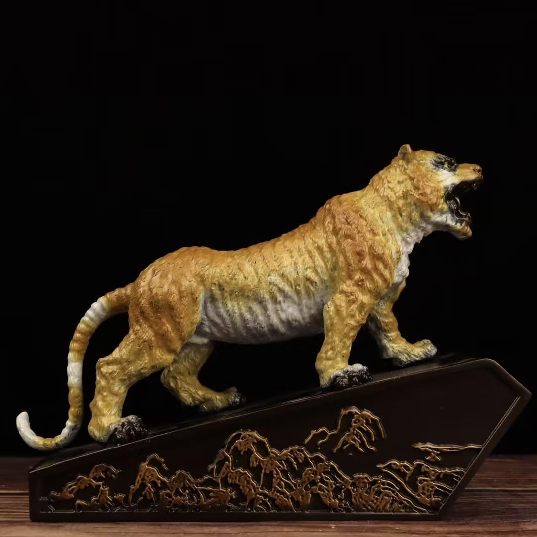GLETSF Sculpture Crafts Statues and Decor Copper Leopard Decoration Handicraft Decoration Animal Sculpture Decoration,
