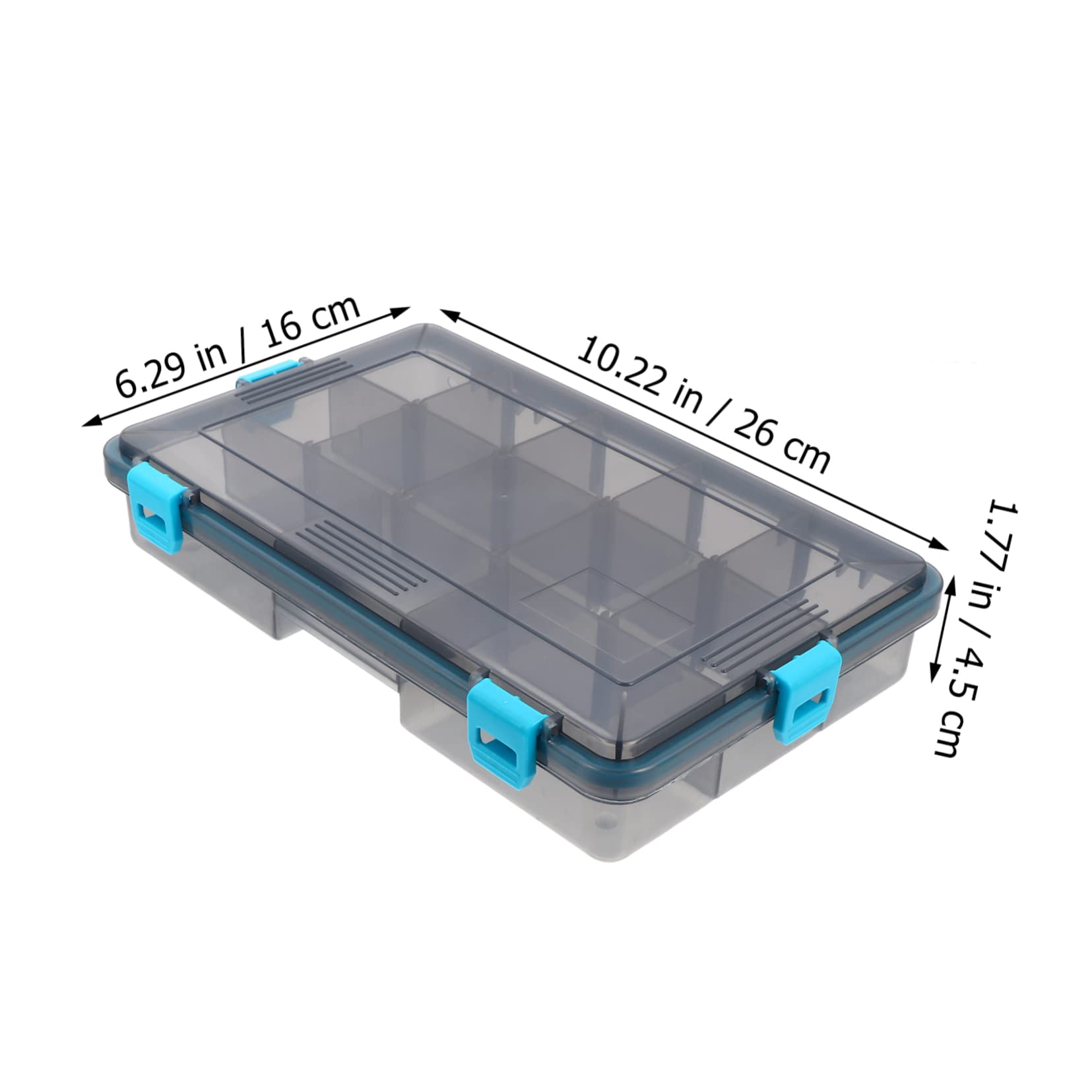 TOYANDONA Multifunctional Fishing Bait Box Divider Fishing Tackle Storage Case for Organizing and Baits Design Convenient Tool Storage Box