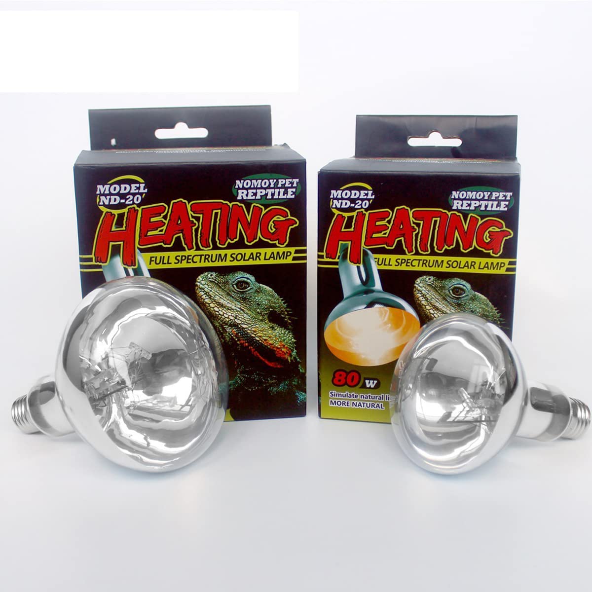 DOCIM Lampada di calore rettile UVB, luce del giorno Basking Spot Heat Bulb, lampada di riscaldamento rettile per rettili, anfibio, tartaruga, lucertola, drago barbuto,100W