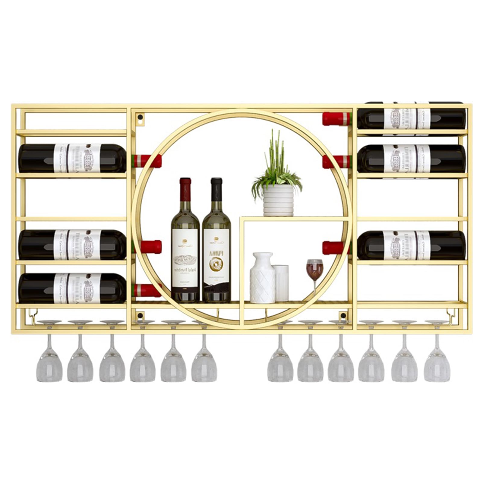 Étagères flottantes pour la maison pour optimiser l'espace du vin