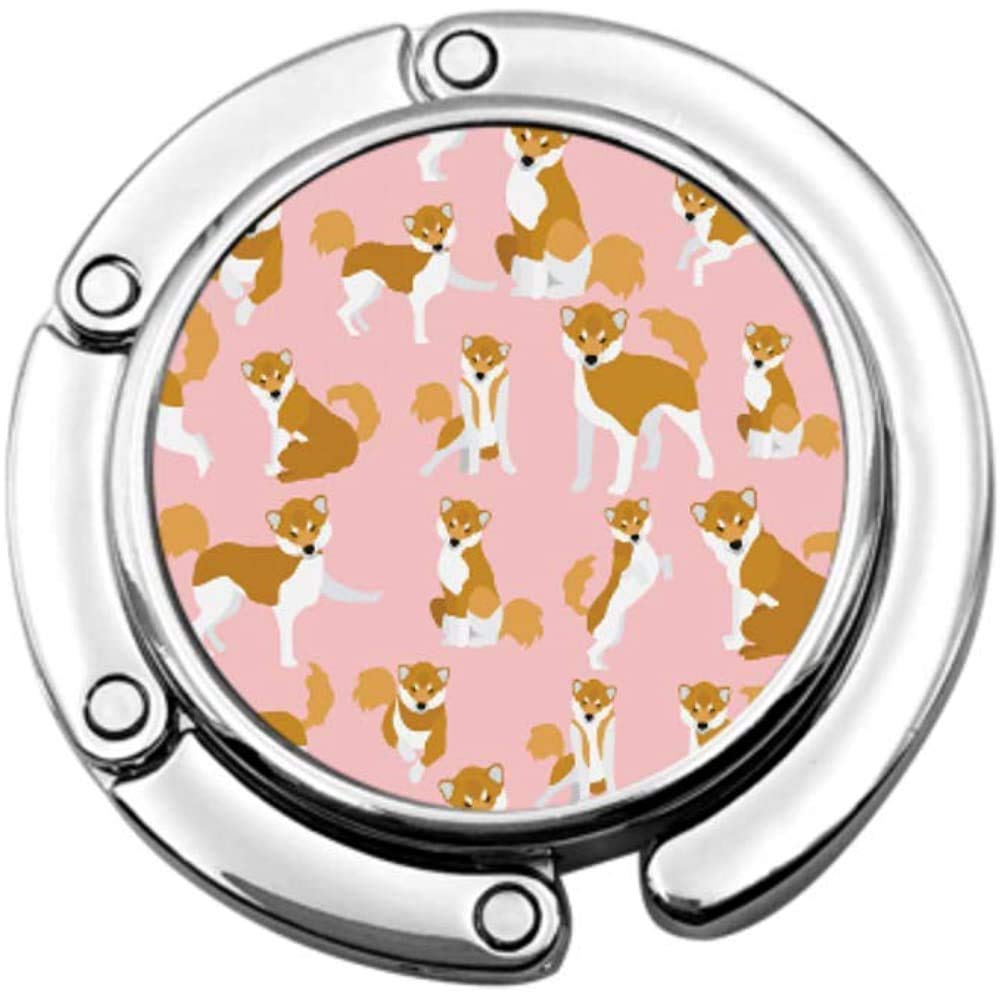Purse Hook Siba Dogs Pattern Pattern Folding Handbag Table Hanger-Bag Hanger Collection-Desk Hooks