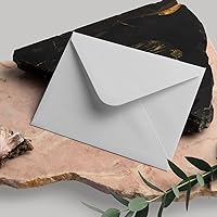 Vista 19 de Granhoolm 50 Pack 5x7 Envelopes,A7 Invitation envelopes V Flag 5.25 x 7 .25 for 5x7 Cards,Ideal for Invitations,Weddings,Parties,Greeting Sage Green