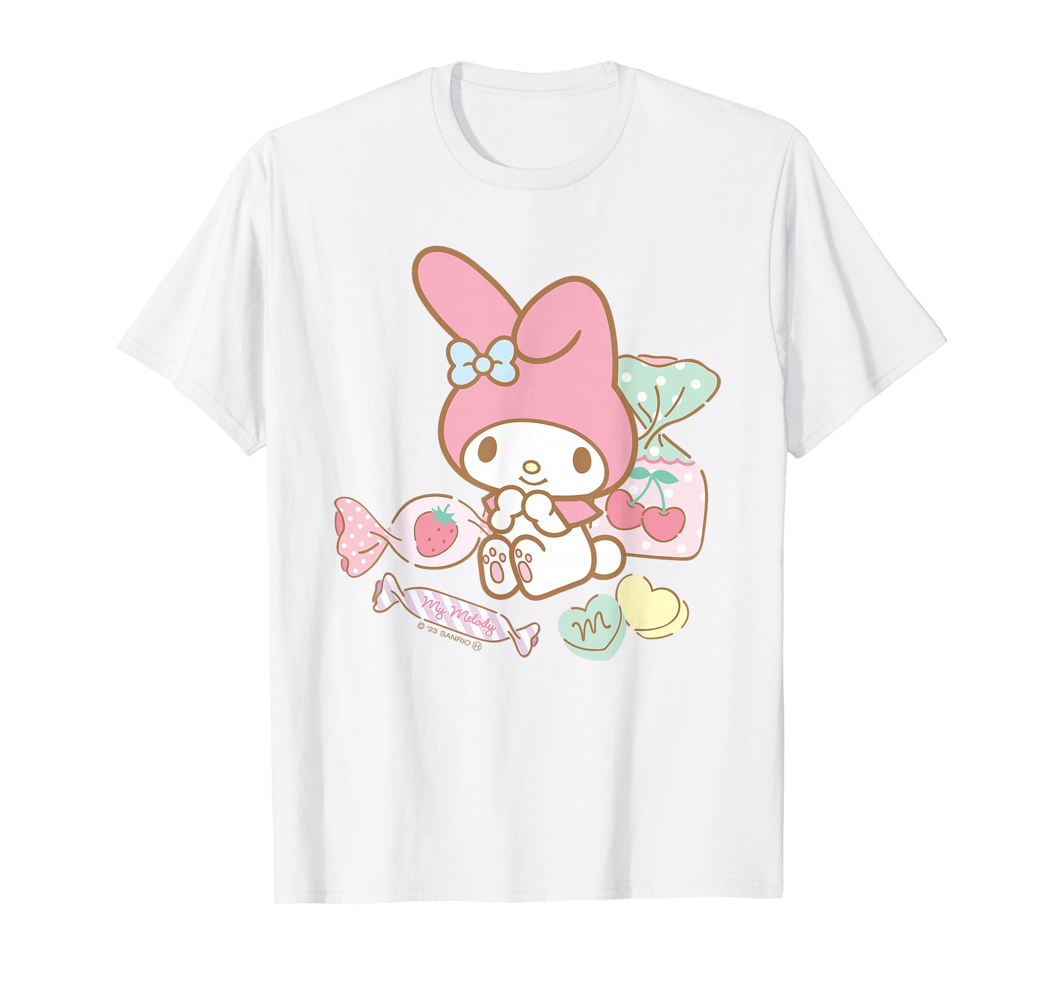 マイメロディ　Tシャツ Amazon | マイメロディ キャンディ ライトカラー Tシャツ | Tシャツ