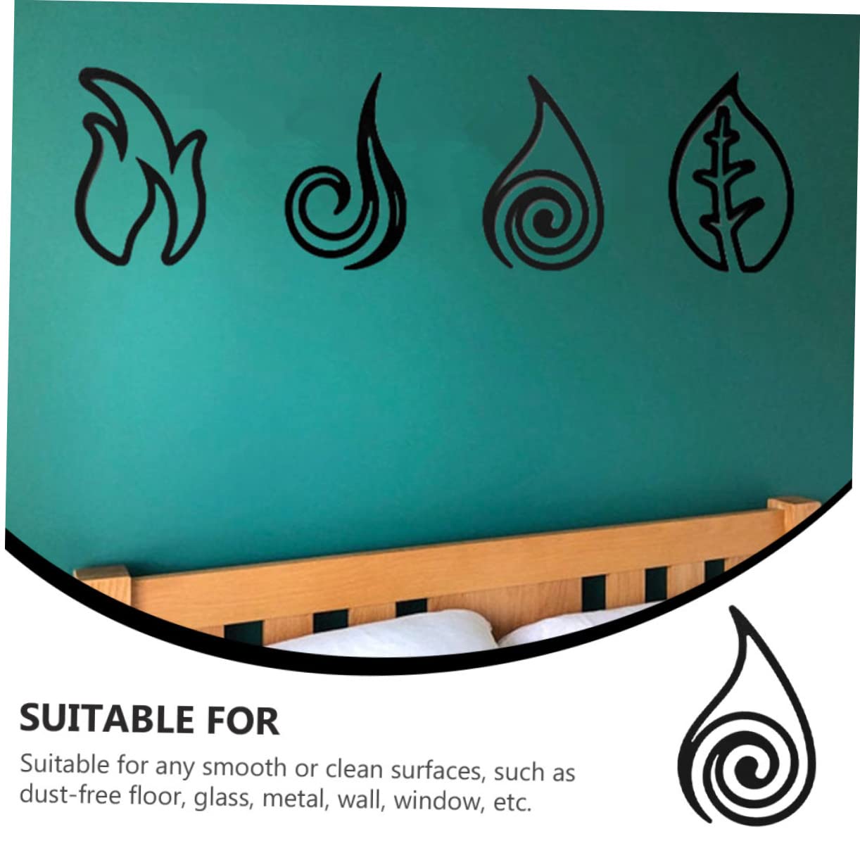 ABOOFAN 12 Pz Adesivo da parete decalcomania della parete acrilica decalcomania della boho Home decor adesivi cameretta arredamento bohémien adesivi murali bohémien sfondo