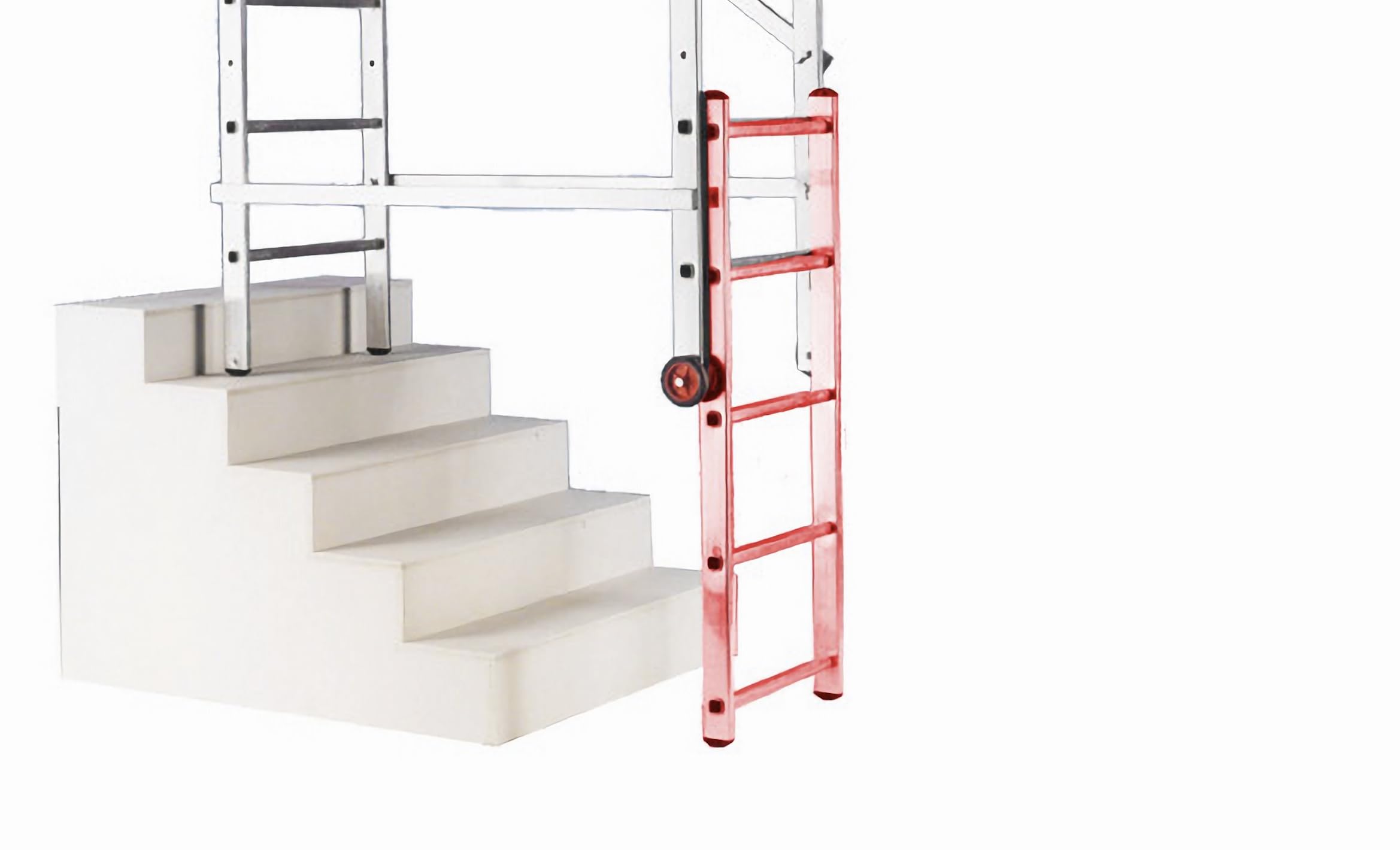 Svelt Accessorio Scaletta Prolunga per Trabattello modello Mago S – Per Uso Zoppo su Scalinate e Dislivelli