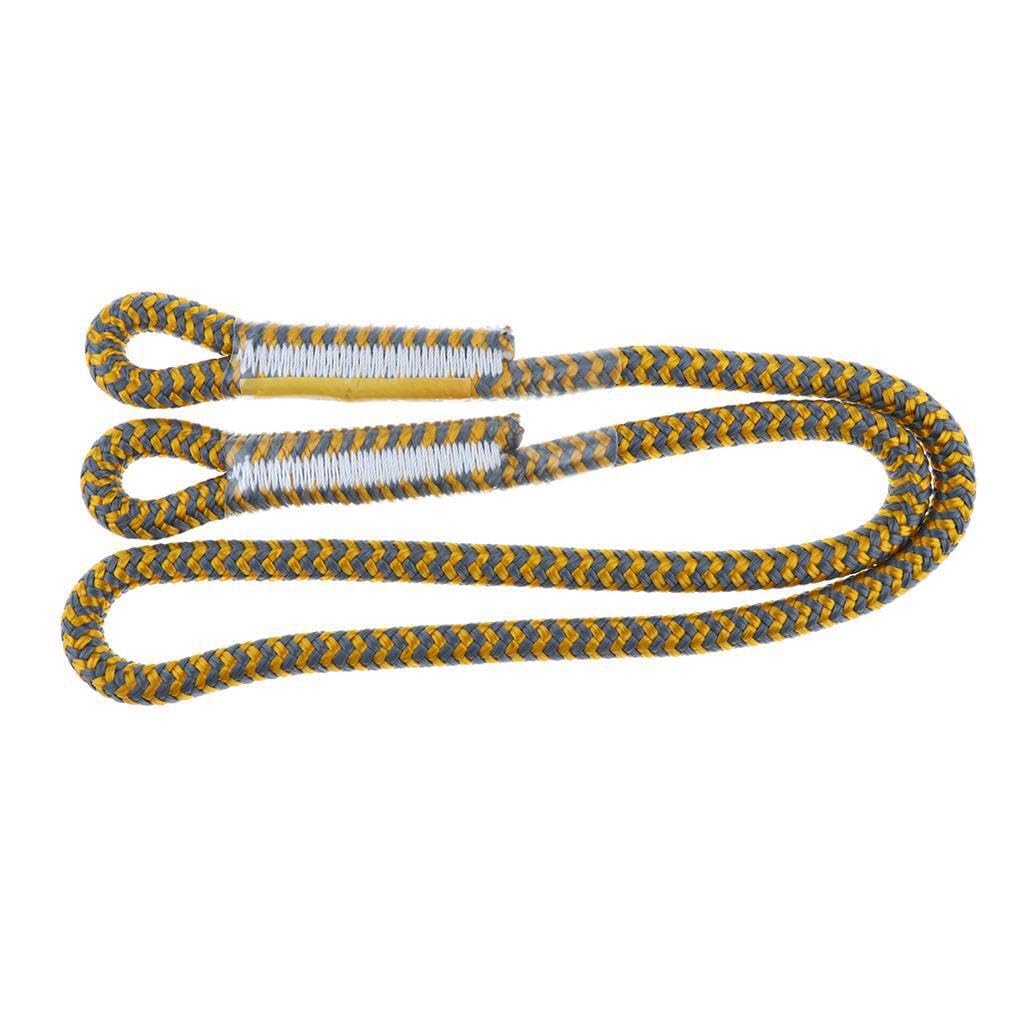 lopituwe High-Strength 22KN 8mm Prusik Rope for Arborist Climbing Caving Ziplining Reliable and Long-lasting, yellow, 100cm