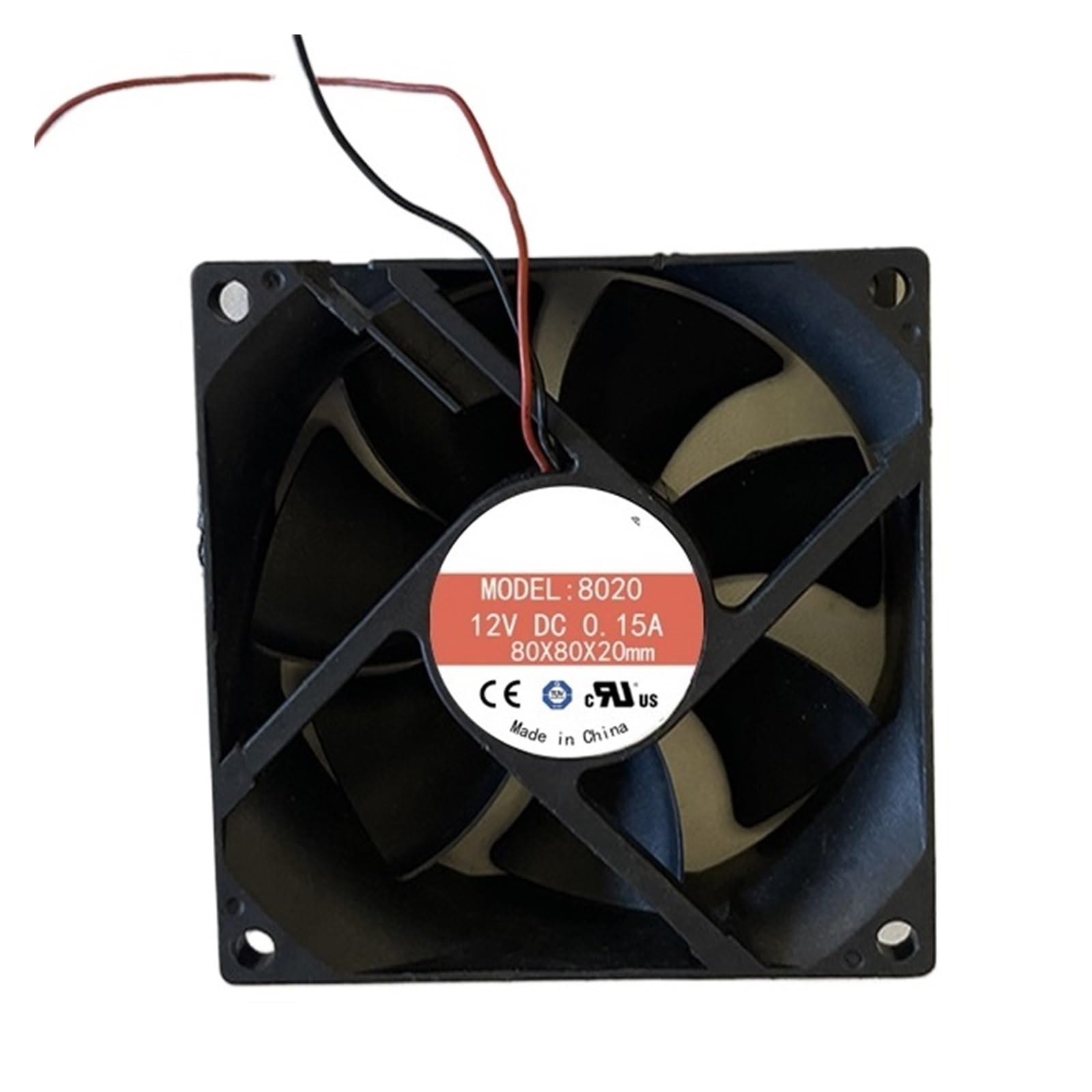 YMUGUEGH 80x80x20mm DC 12V, 0.15A cooling fan