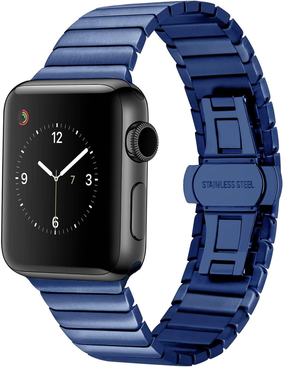 YISIWERA Metal Watch Band Compatible Apple Watch Bands 49mm 45mm 44mm 42mm 41mm 40mm 38mm Stainless Steel Watch Band for Apple Watch Ultra2 Ultra Series 9 8 7 6 5 4 3 2 1 SE SE2