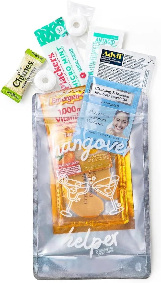 Party Favor, Goodie Bag - 6 Pack - Pre-Assembled Event Gift for Bachelorette Parties, Weddings, Birthdays, Girls Trips & Group Celebrations (5”x8”)