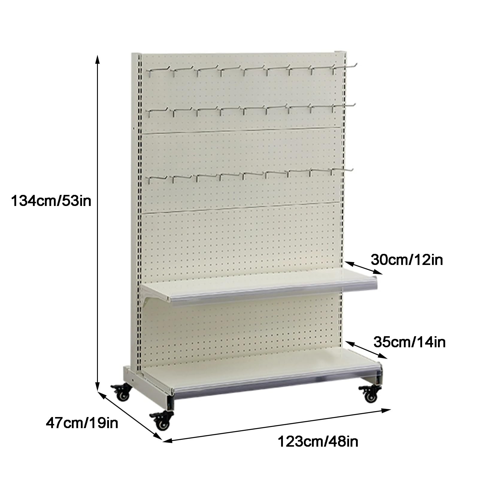 Lot of 6 Slatwall Gridwall Grid Black Basket Display