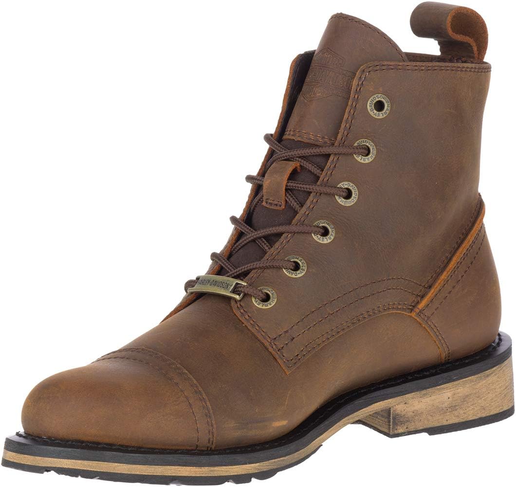 Harley-Davidson Men's Dellen 5.5-Inch Leather Motorcycle Boots D93665 D93666