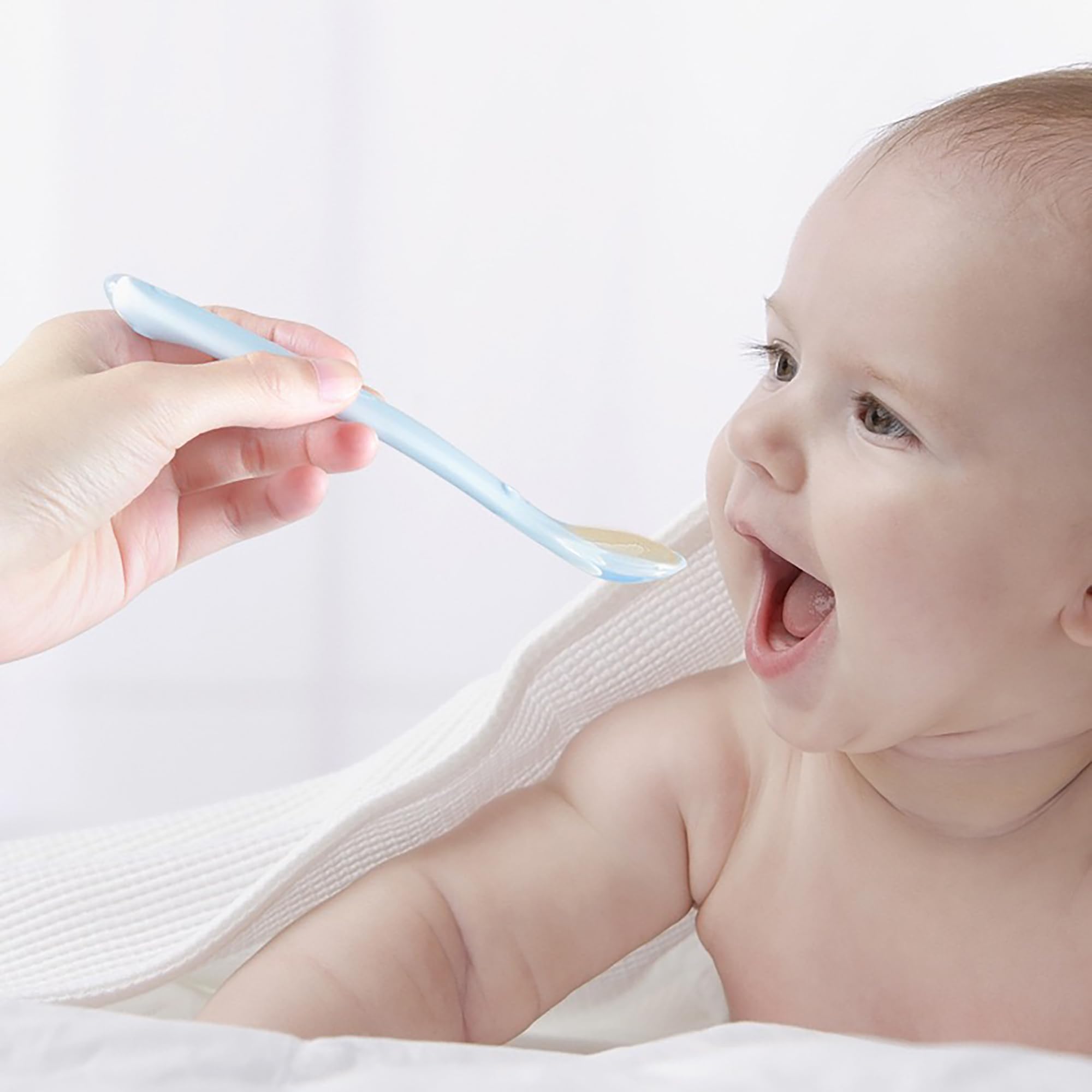 Set Da 6 Cucchiaini Svezzamento In Silicone Morbido - Senza BPA, Colorati E Sicuri P'er Bimbi