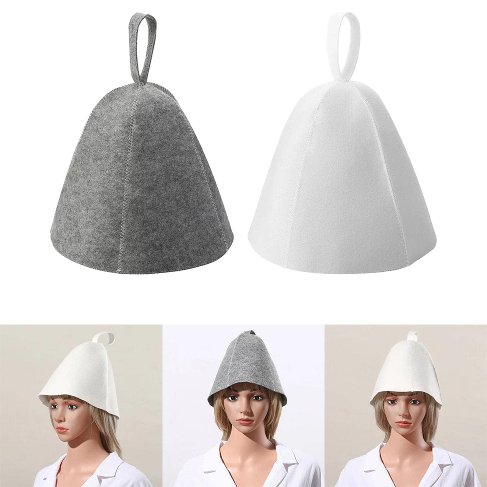 6x Cappelli Da Doccia in Feltro, Turbanti per Capelli, Cappellini Russi per Asciugare Rapidamente Asciugamani, per Il Bagno