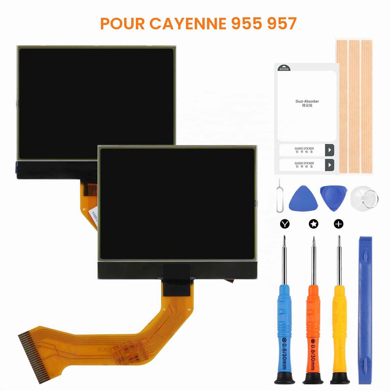 LCD Replacement pour Instrument Cluster LCD Ecran pour Touareg, pour Porsche, pour Cayenne, pour Cayenne S, pour Cayenne, pour GTS 955 957 2003-2010