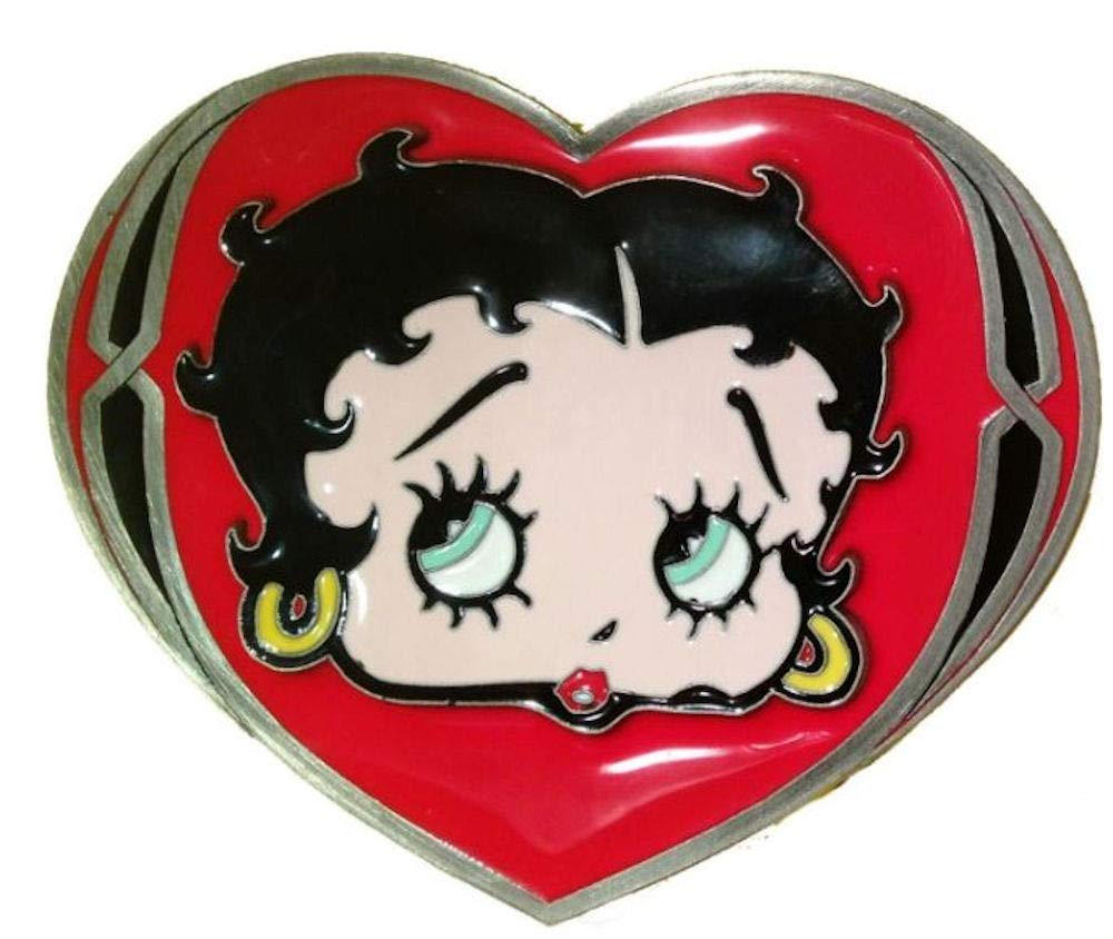 Betty Boop Women's Multicoloured Heart - Belt Buckle