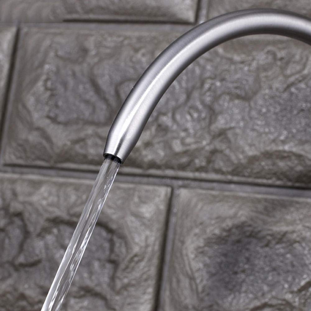 Grifos Filtro de Agua Potable de ósmosis de 1/4 '' Grifo de Cocina Grifo purificador de Agua de Acero Inoxidable Cepillado Grifo de Cocina Giratorio de Agua fría Individual para Beber