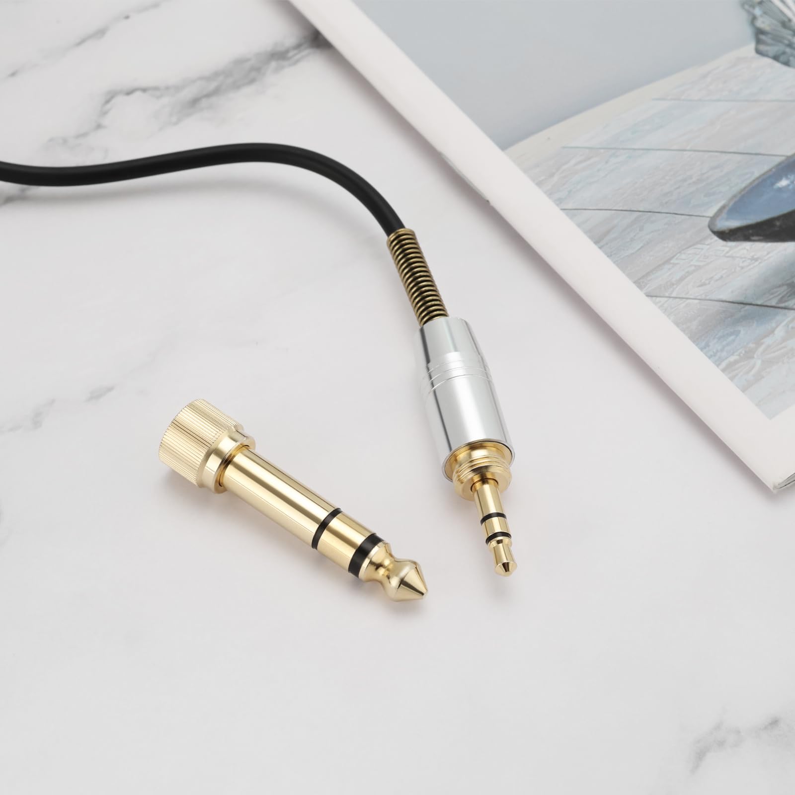 Cable de audio de 3 m Mini-XLR a 3,5 mm y 6,35 mm, cable de extensión de auriculares TPE, compatible con AKG K240 Q701 K702 K141 K171 M220