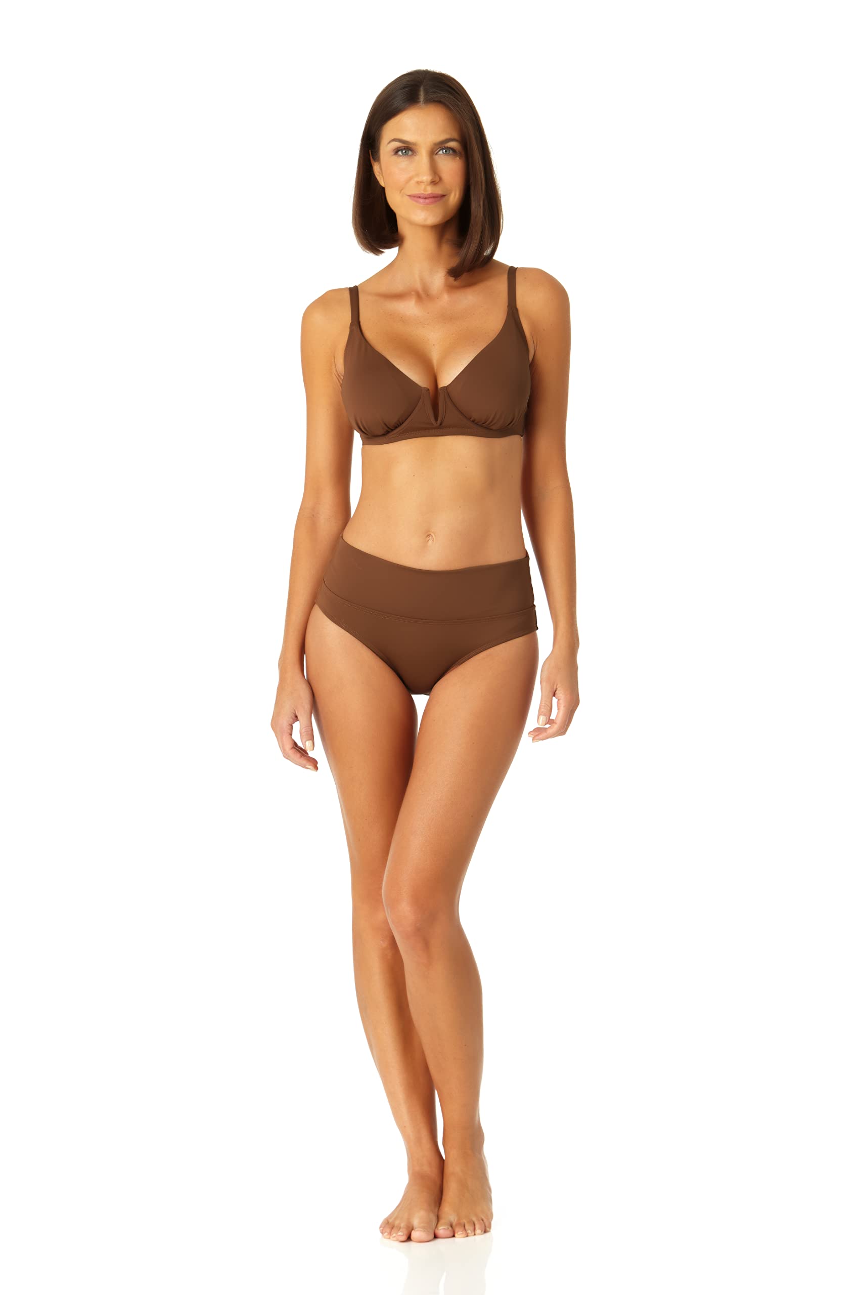 Anne Colewomens V Wire Elongated Underwire Bikini Top Bikini Top