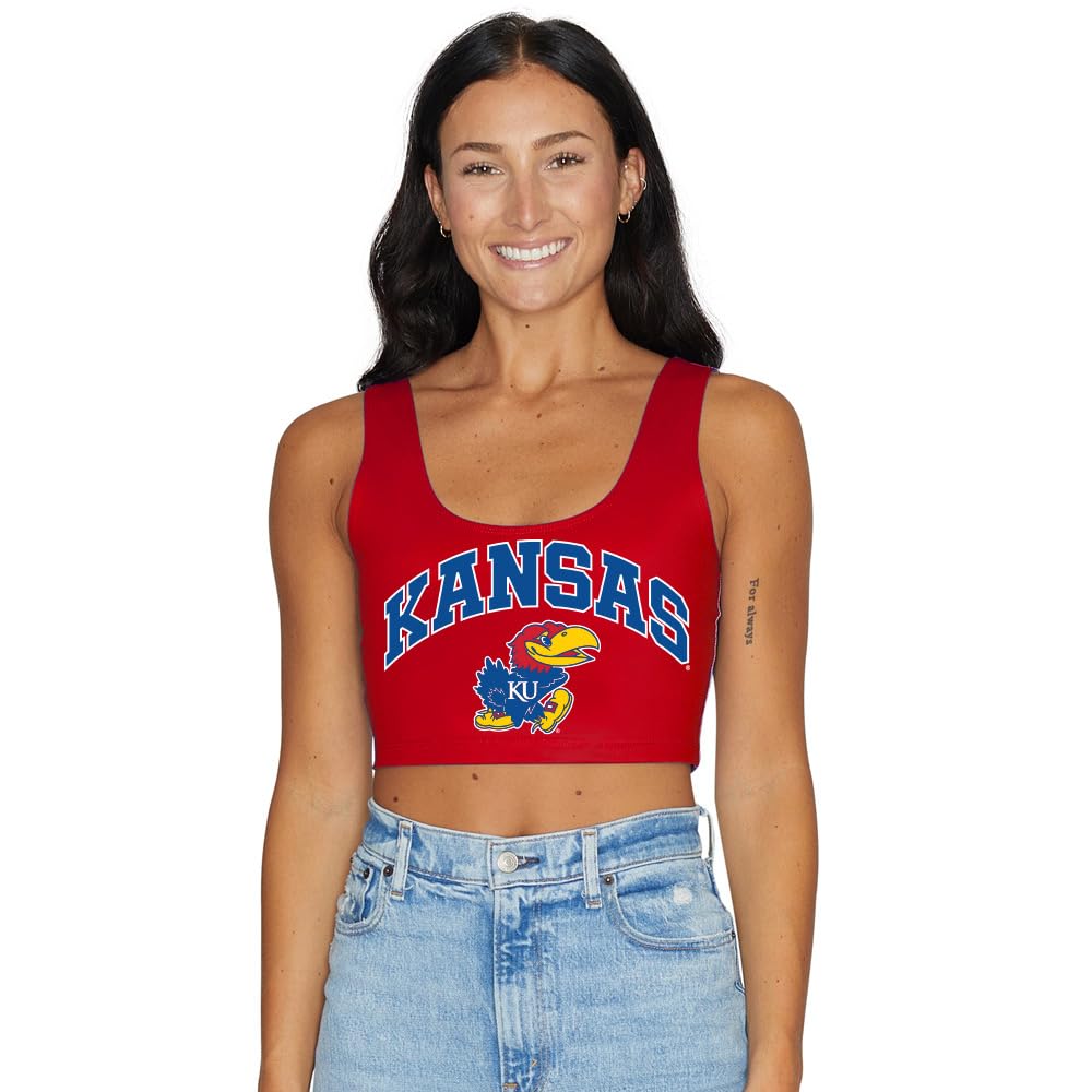 Lojobands Women's College Gameday Outfit Tank Top Tailgate Crop Top One Size Fits Most