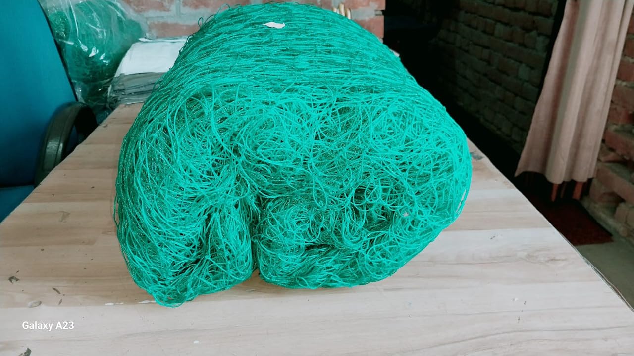Azure Sports Nylon Nets Regular Practice/Training for Outdoor Sports Size 80x10 Feet Green_11-picture-14
