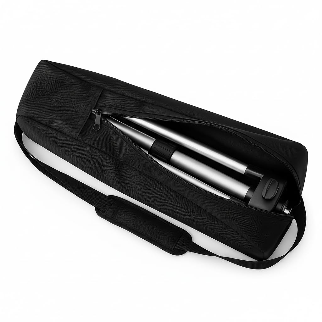 Aklima Tripod Bag Case 68x10x10 cm | Nylon Slim Tripod Carry Bag for 26 Inch Camera Tripod, 12 Inch Ring Light Stand, 2 Feet Tripod Stand Carrying Case for Travel & Photography Accessories (Black)-image-46