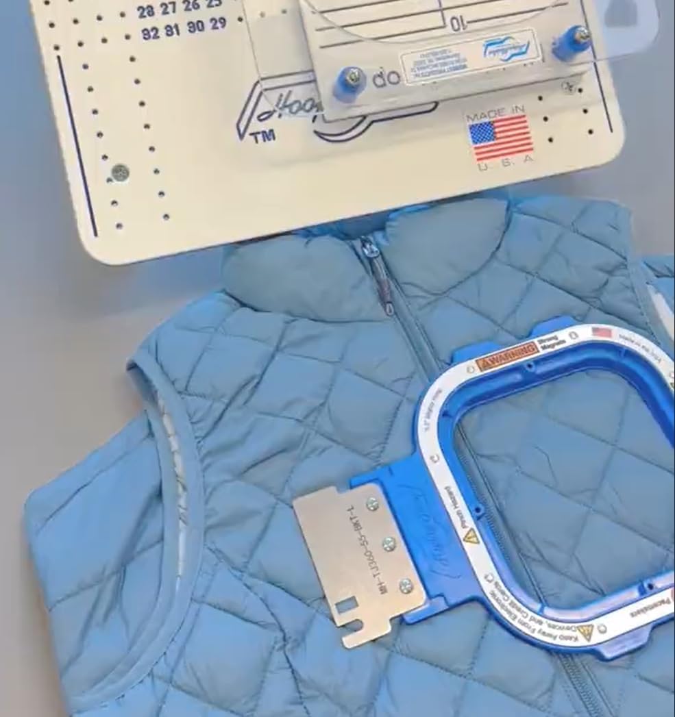 Mighty Hoop Magnetic Embroidery Frame for Poolin Multi-Needle Embroidery Machines, 5.5x5.5 Inch, Quick Magnetic Hoop System