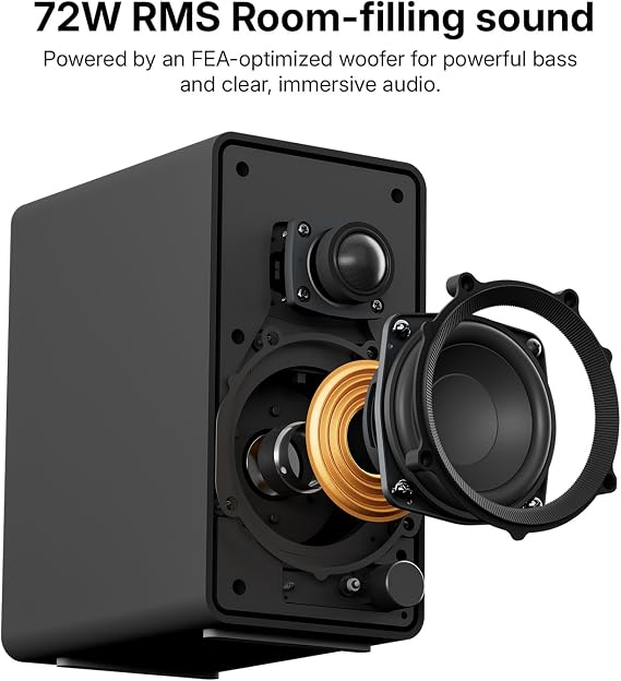 Creative XF1 PC Speakers, Bluetooth 6.0, 72W RMS, Hi-Res Audio, LDAC, AAC