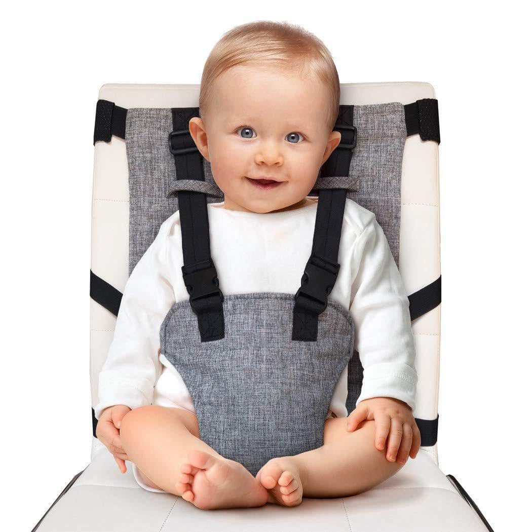 Ceinture de Sécurité pour Chaise Haute Bébé,Harnais de Siège de Sécurité pour Bébé Curité Bebe Réglable Sangle Chaise Harnais Respirant Harnais de Voyage pour Les Voyages et Les Repas À La Maison