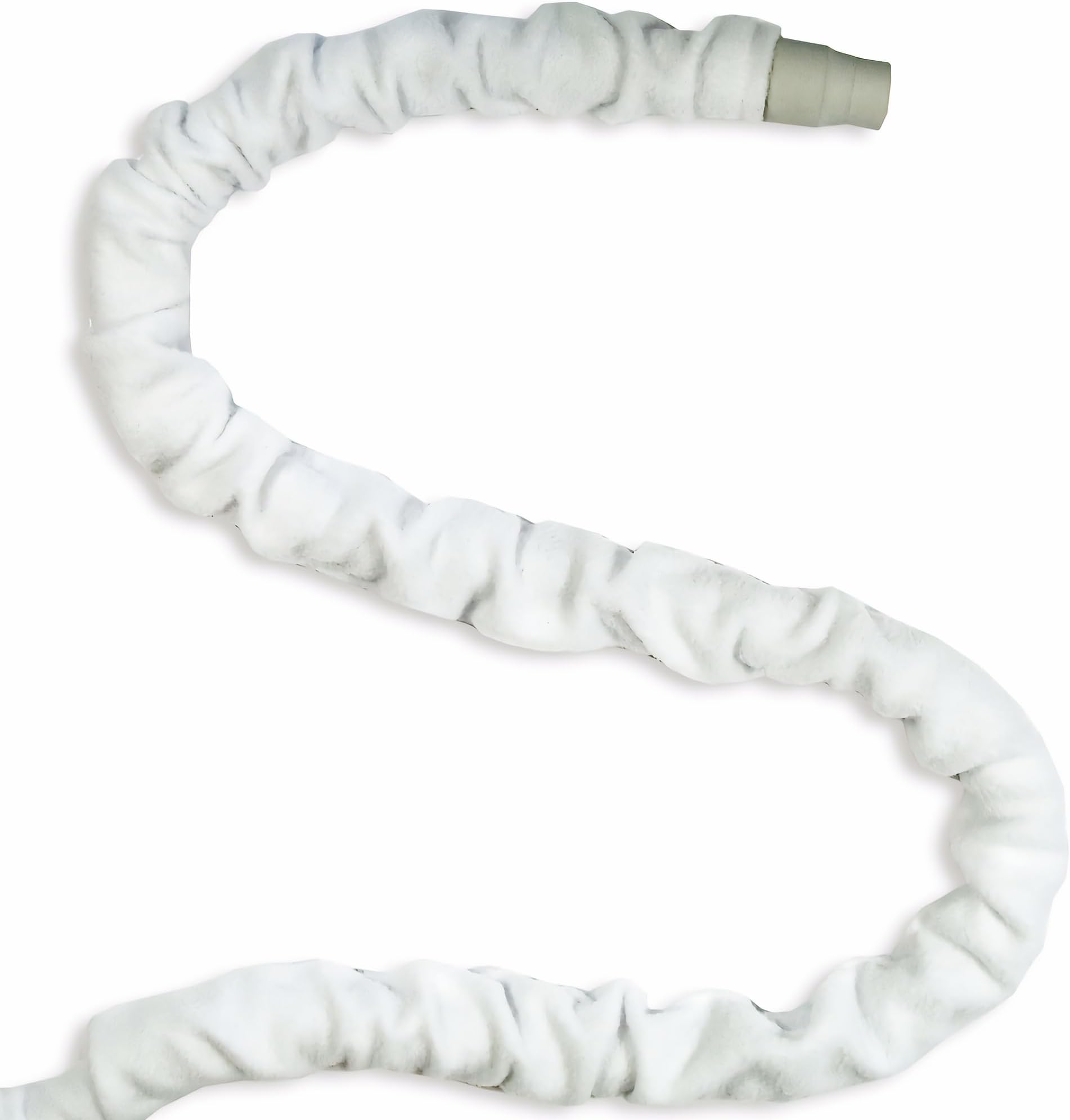 CPAP Hose Covers - Made in the USA - Soft Fleece CPAP Tube Cover with No Zipper and Ties - 9 ft. Long BiPAP & CPAP Insulated Hose Cover for 6 ft. & 8 ft. by Designs by DaVal (White)