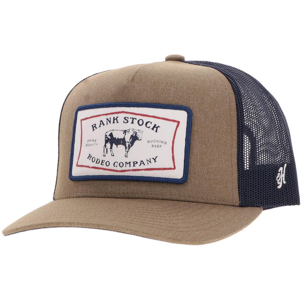 HOOEY Rank Stock Adjustable Snapback Mesh Back Trucker Hat
